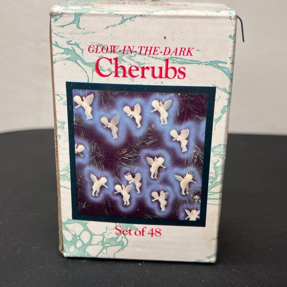 Glow-In-The-Dark Cherub Ornaments Set Of 26 For Decorations & Crafts - Picture 1 of 10